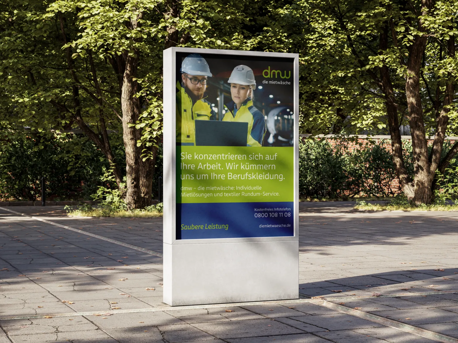 dmw Citylight-Werbung